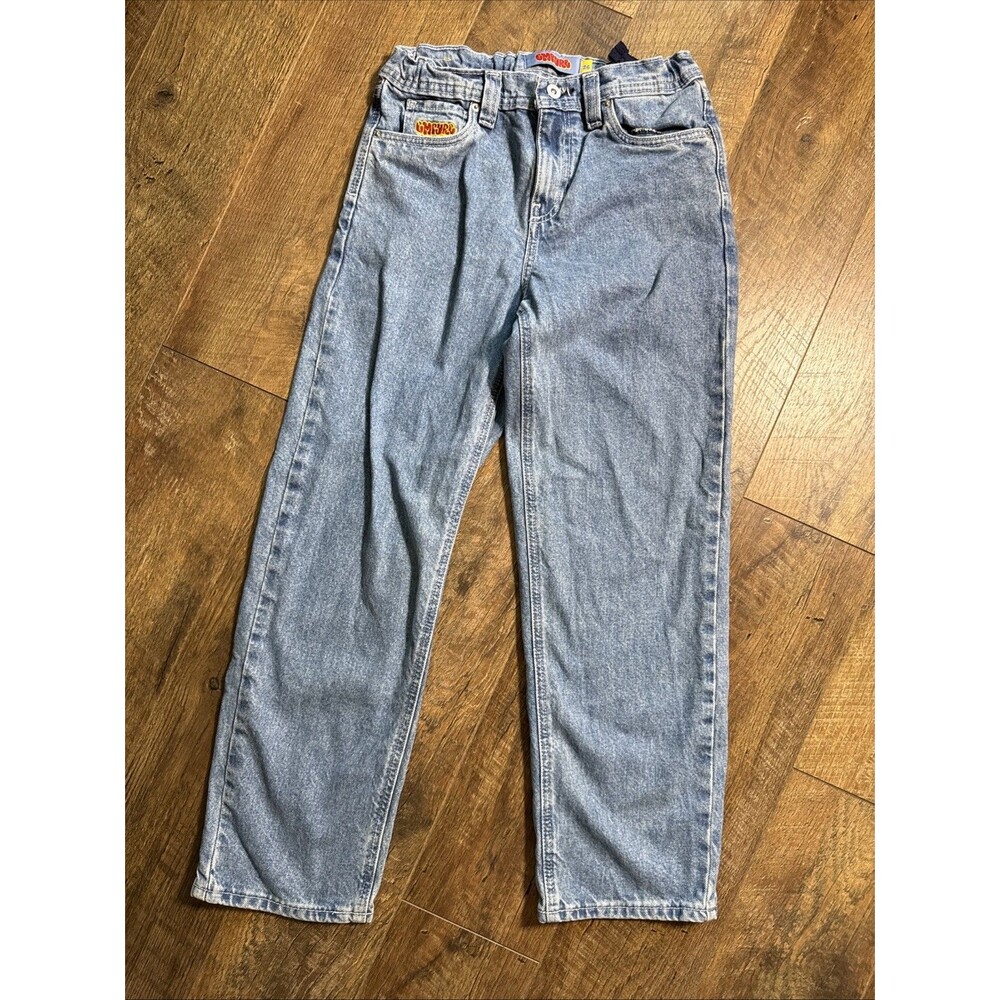 Empyre Loose Fit Scramble Skate Jeans Medium Blue Size 26 Youth Adjustable Waist